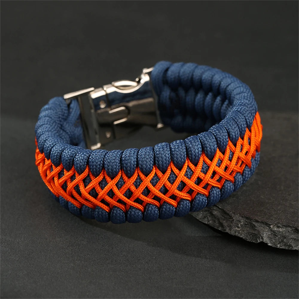 Bushi Braided Wristband Tactical Paracord Bracelet