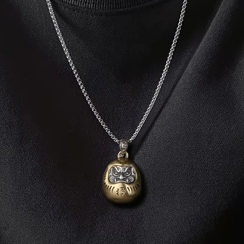 Daruma Doll 925 Silver Pendant