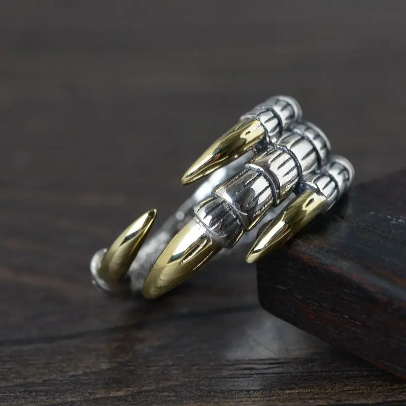 Dragon Claws Handmade 925 Sterling Silver Ring