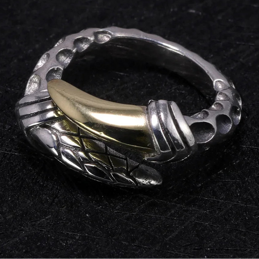 Dragon Single Claw Handmade 925 Sterling Silver Ring