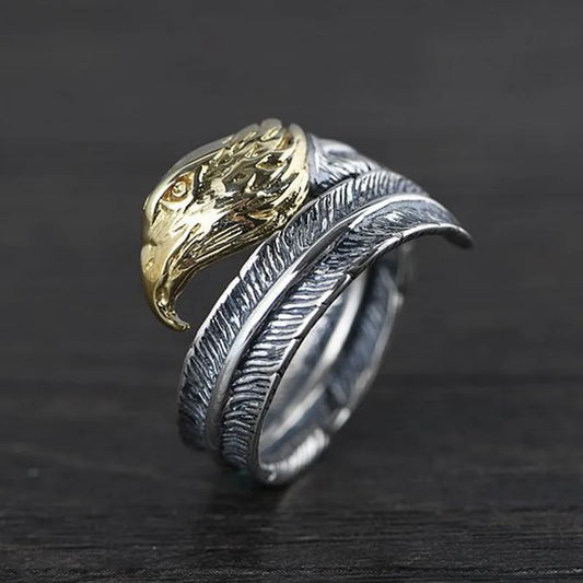 Feather of the Eagle Amenohiwashi-no-kami 925 Sterling Silver Ring