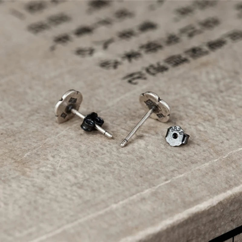 Rose Flower 925 Sterling Silver Stud Earrings