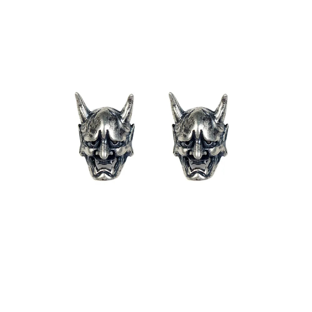 Hannya Mask 925 Silver Earrings