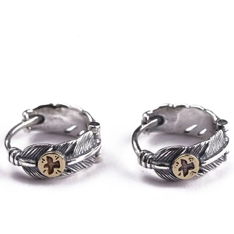 Yatagarasu Crow 925 Sterling Silver Earrings