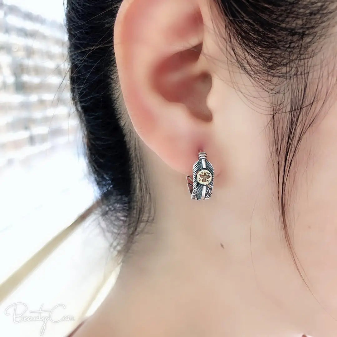 Yatagarasu Crow 925 Sterling Silver Earrings