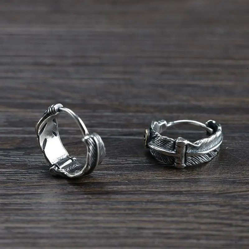 Yatagarasu Crow 925 Sterling Silver Earrings