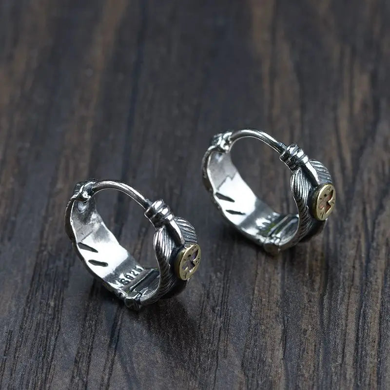Yatagarasu Crow 925 Sterling Silver Earrings
