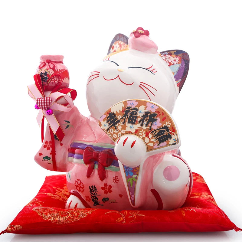 Maneki Neko Cat Happy Couple