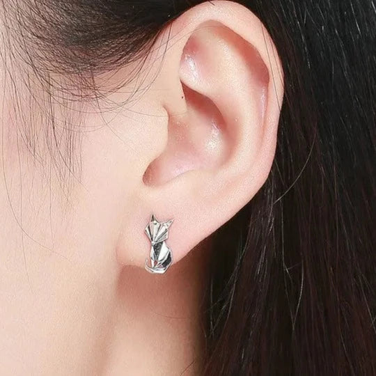 Kitsune the Spirit Fox 925 Sterling Silver Earrings