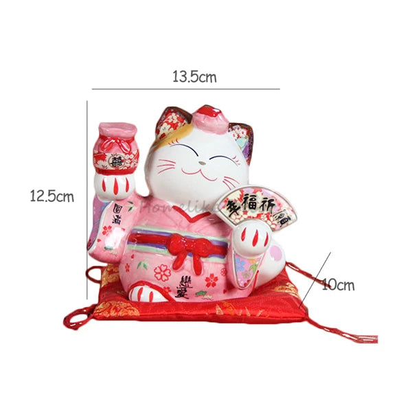 Maneki Neko Cat Happy Couple