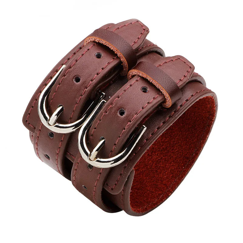 Bushi Wristband Genuine Leather Bracelet