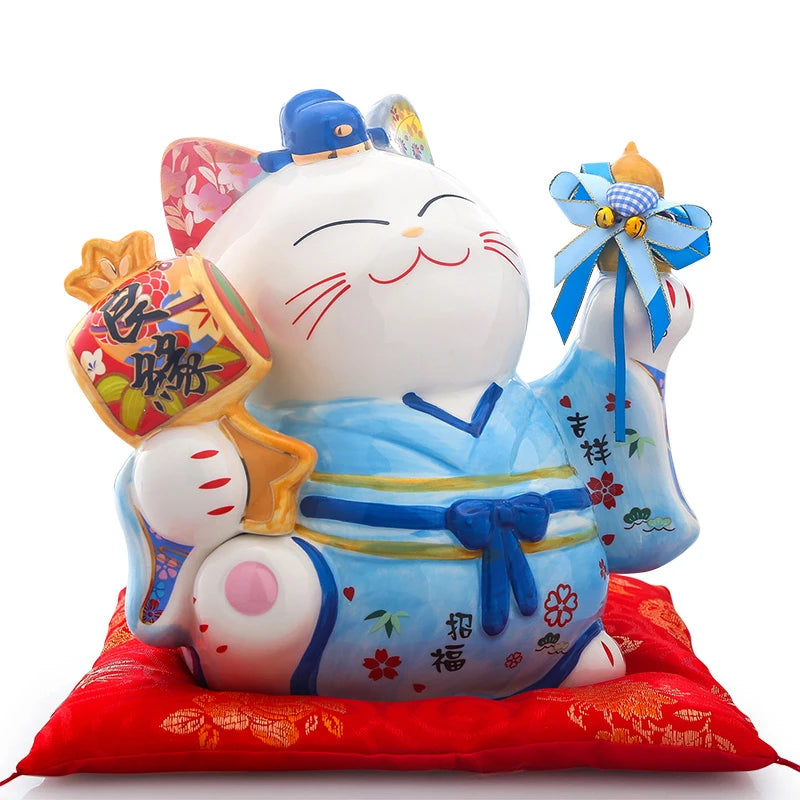 Maneki Neko Cat Happy Couple