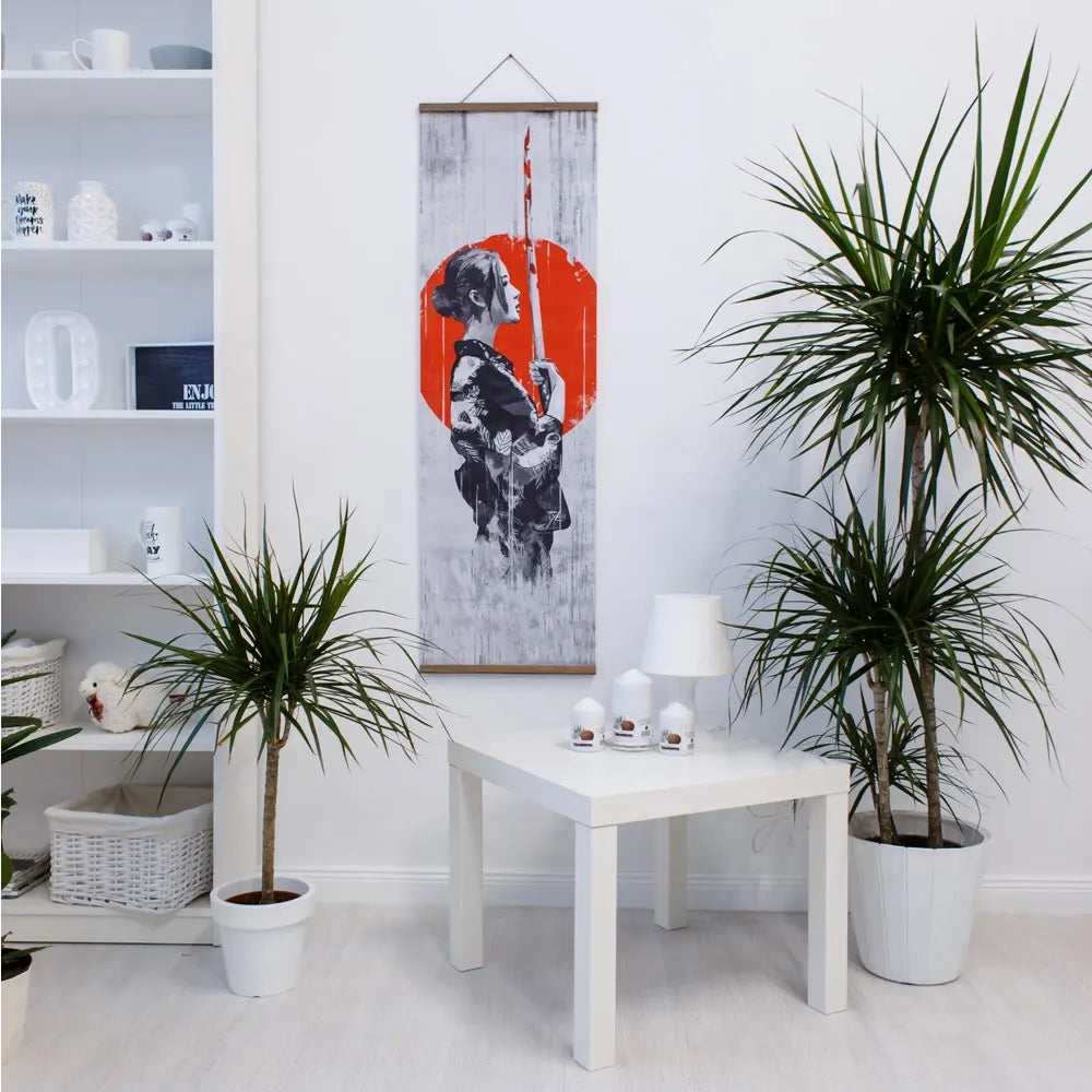 The Geisha and the Sword Ukiyoe Wall Art