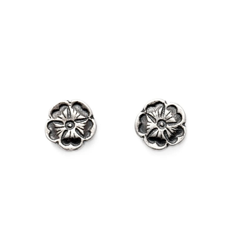 Rose Flower 925 Sterling Silver Stud Earrings