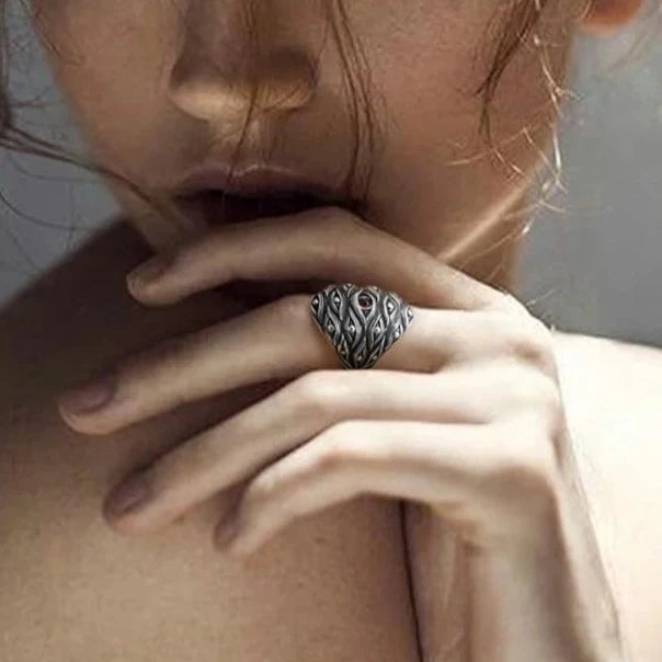 Ikiryo Eyes Adjustable Steel Ring