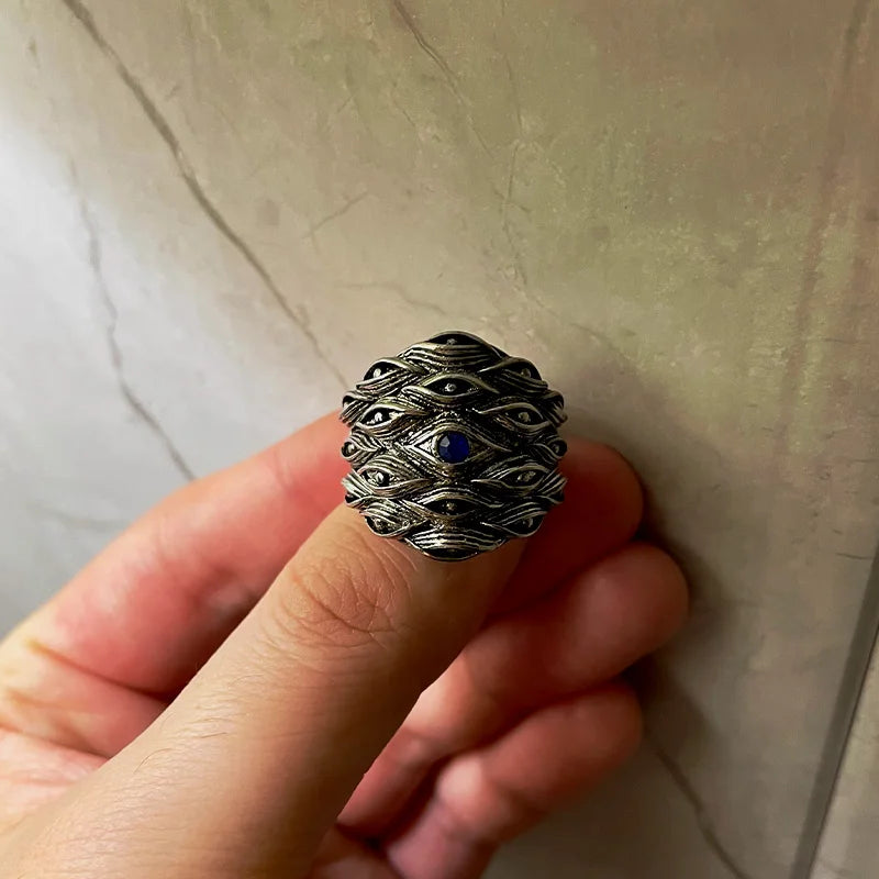 Ikiryo Eyes Adjustable Steel Ring