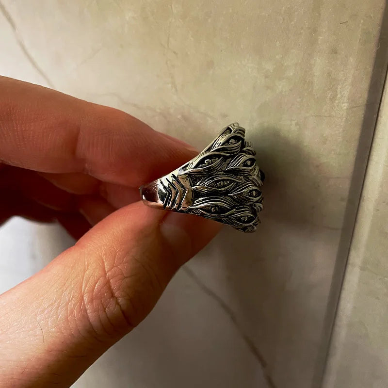 Ikiryo Eyes Adjustable Steel Ring