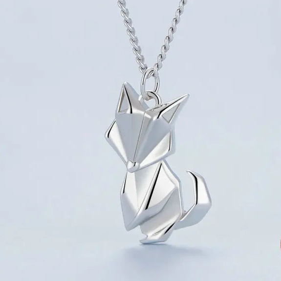Kitsune the Spirit Fox 925 Sterling Silver Necklace