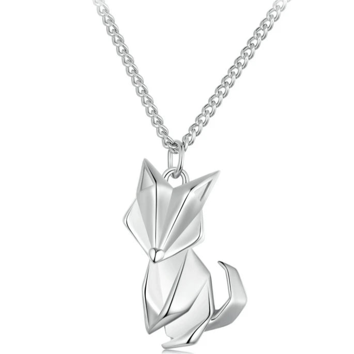 Kitsune the Spirit Fox 925 Sterling Silver Necklace