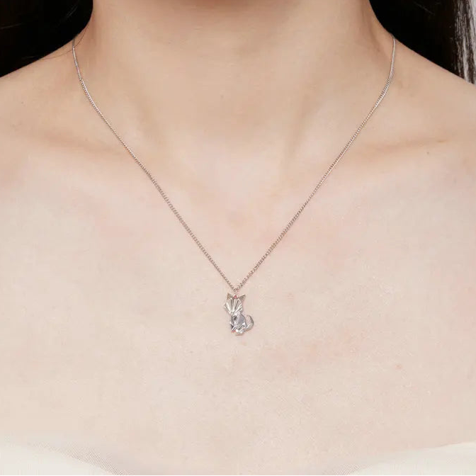 Kitsune the Spirit Fox 925 Sterling Silver Necklace