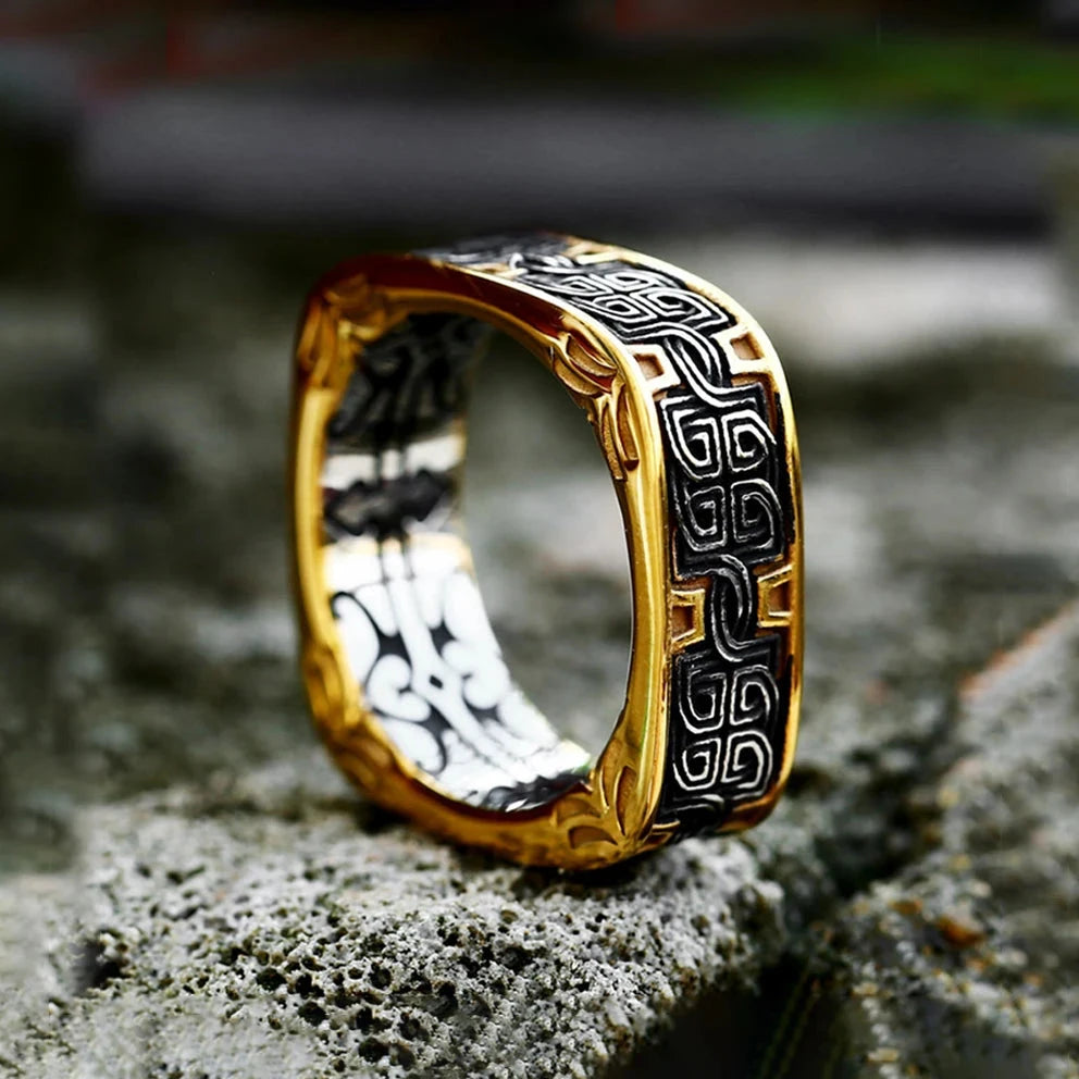 Kumo Clouds in the Sky Stainless Steel Ring