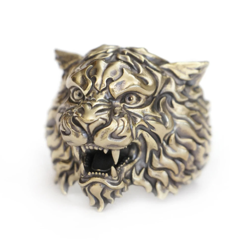 Mighty Tiger Brass Ring