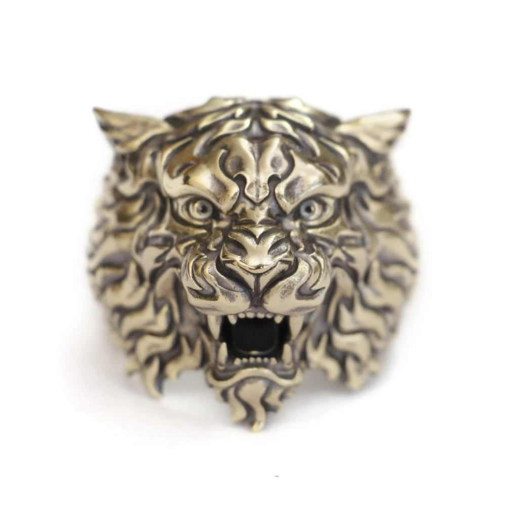 Mighty Tiger Brass Ring
