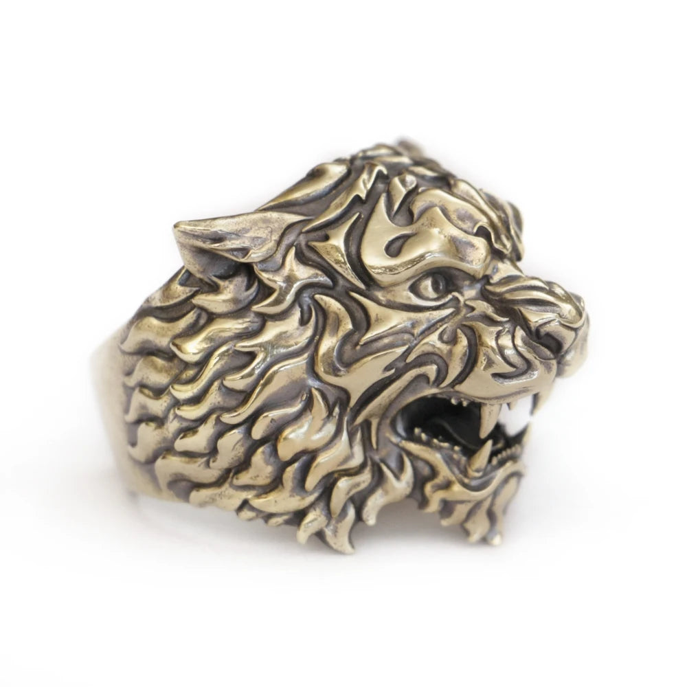 Mighty Tiger Brass Ring