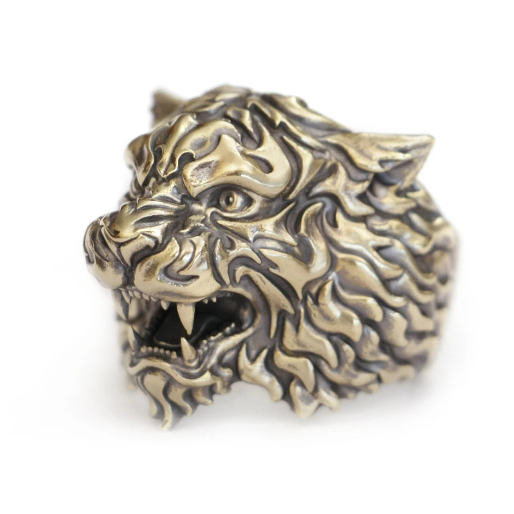Mighty Tiger Brass Ring