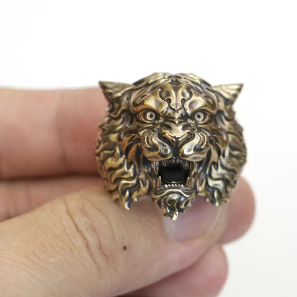Mighty Tiger Brass Ring