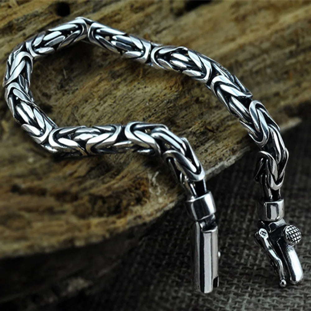 Mizuhiki Knots 925 Sterling Silver Bracelet