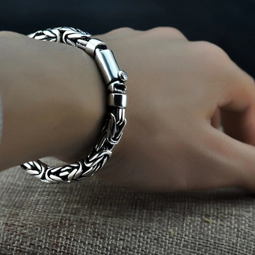Mizuhiki Knots 925 Sterling Silver Bracelet