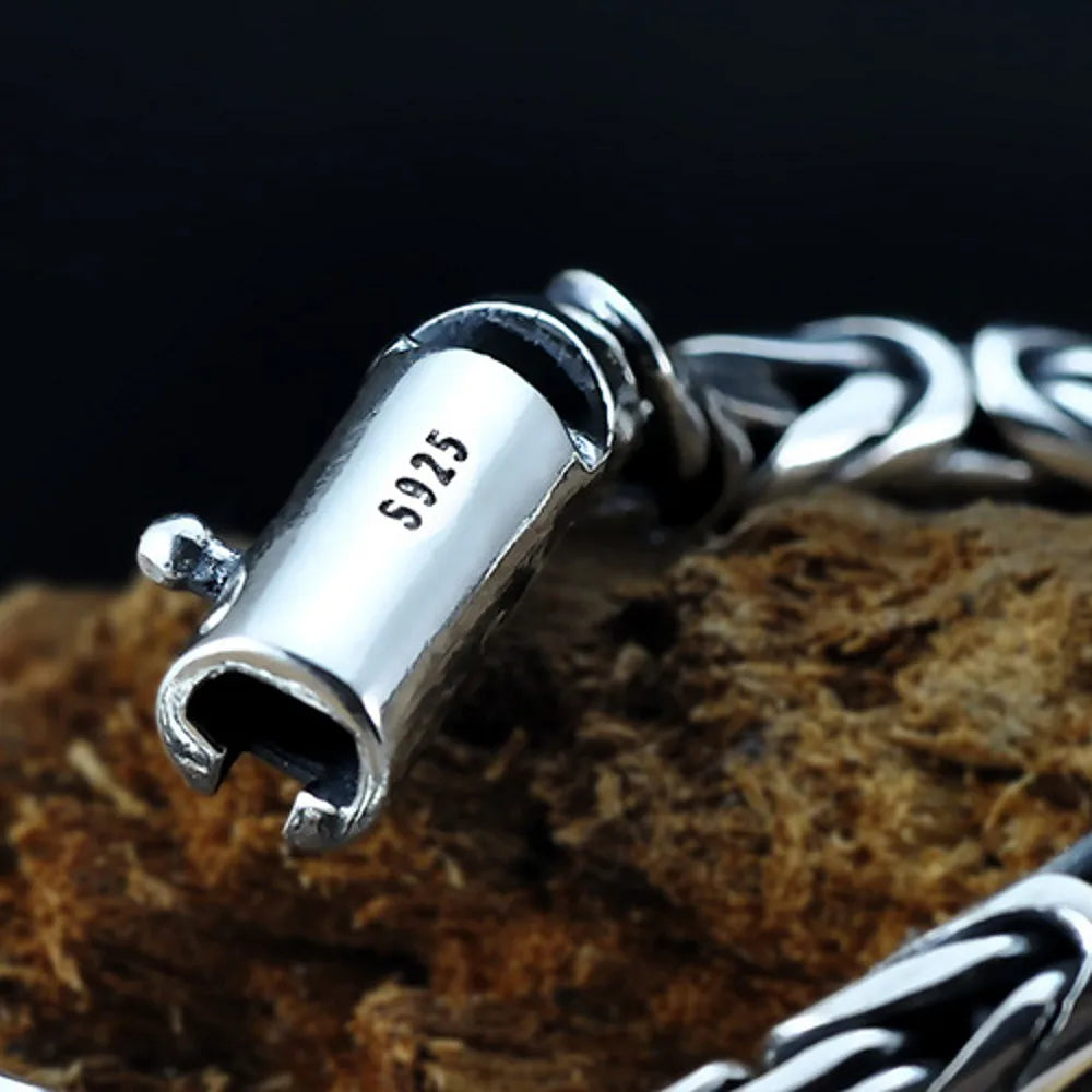 Mizuhiki Knots 925 Sterling Silver Bracelet