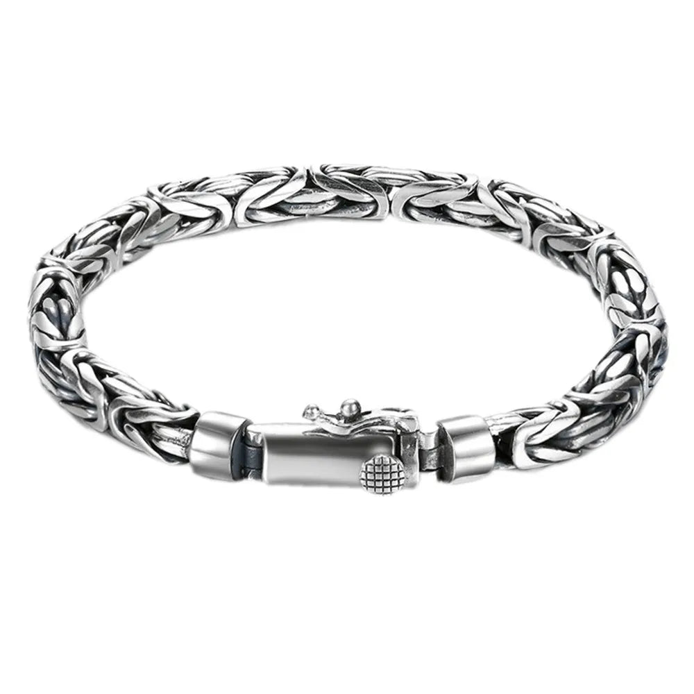 Mizuhiki Knots 925 Sterling Silver Bracelet