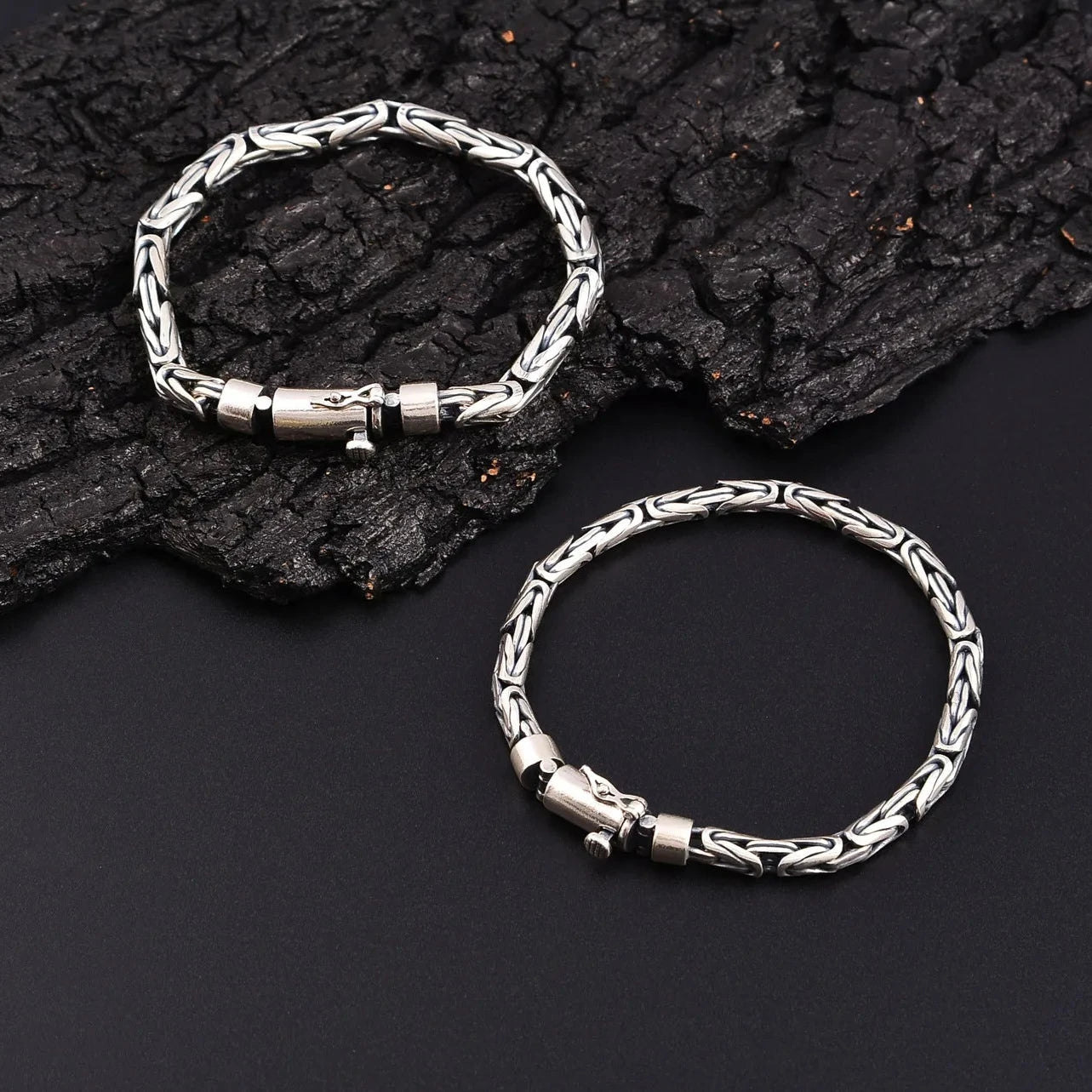 Mizuhiki Knots 925 Sterling Silver Bracelet