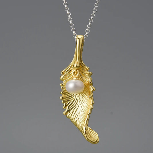 Pearl from the Koi Fish 925 Sterling Silver Pendant