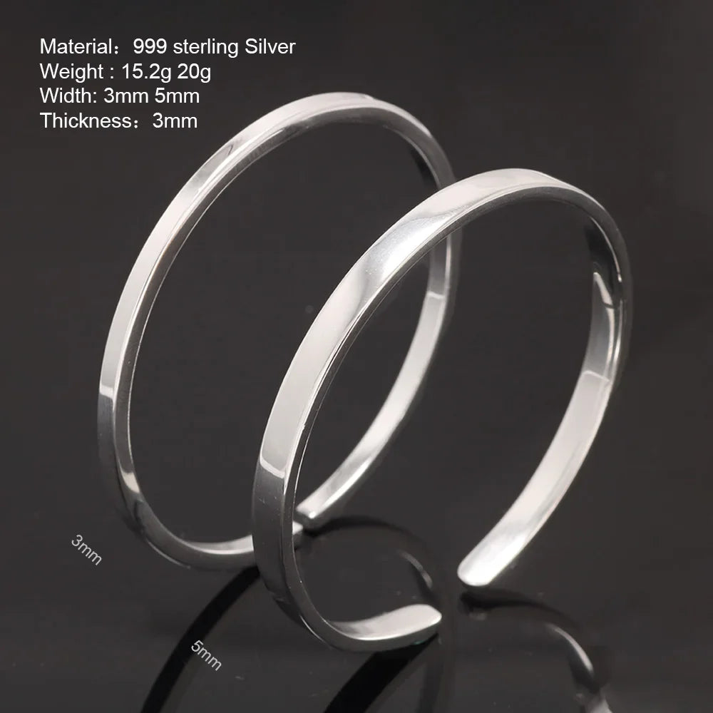 Pure Silver 999 Fine Silver Bracelet
