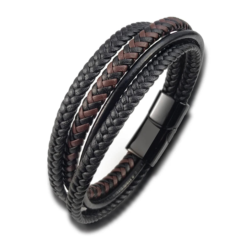Samurai Braided Leather Bracelet