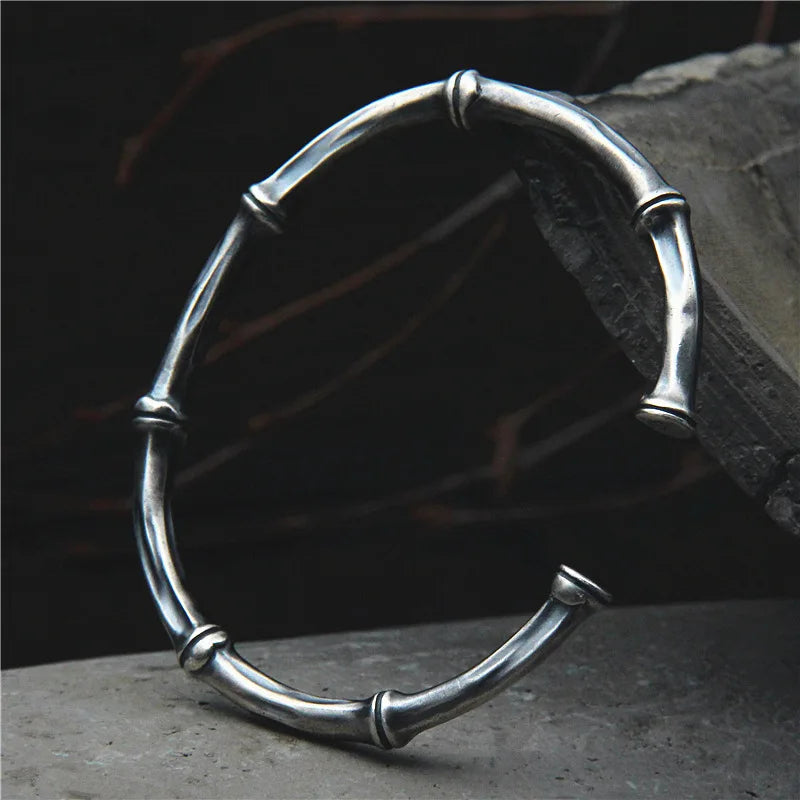 Sacred Bamboo 925 Sterling Silver Bracelet