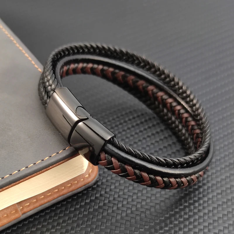 Samurai Braided Leather Bracelet