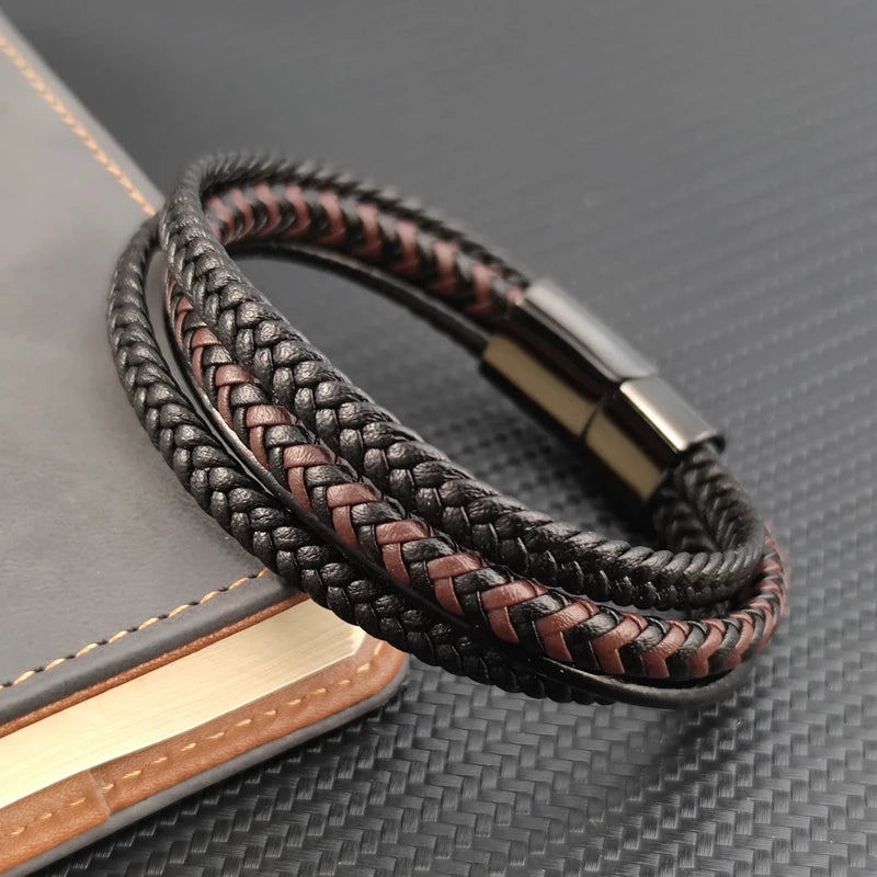 Samurai Braided Leather Bracelet