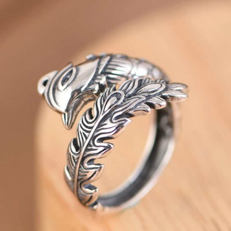 The Phoenix Adjustable 925 Sterling Silver Ring