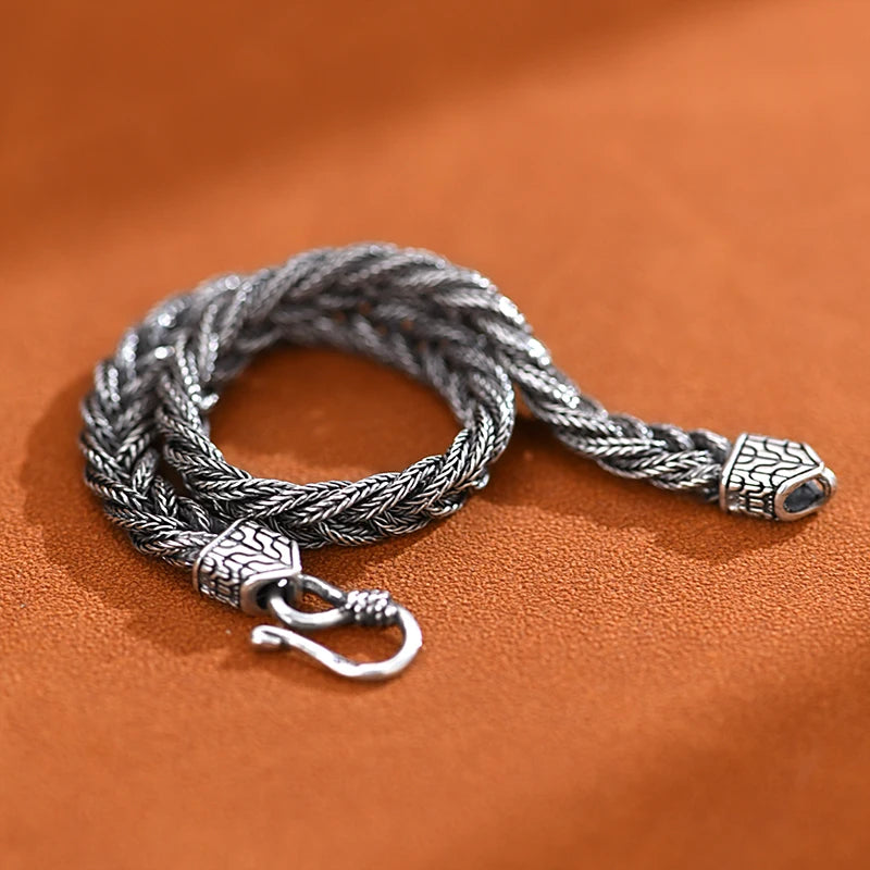 thumbnail image 2 of Trollbeads Original Foxtail Bracelet 15221 – Sterling Silver 925 (7.3 Actual, 8.3 Total) 2 of 4