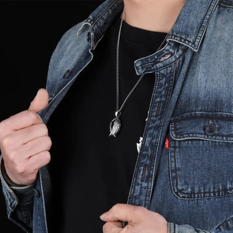 Tengu Wings 925 Sterling Silver Pedant