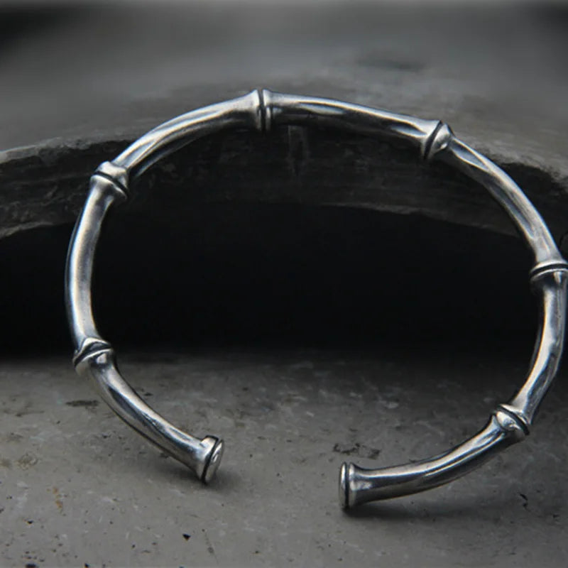 Sacred Bamboo 925 Sterling Silver Bracelet