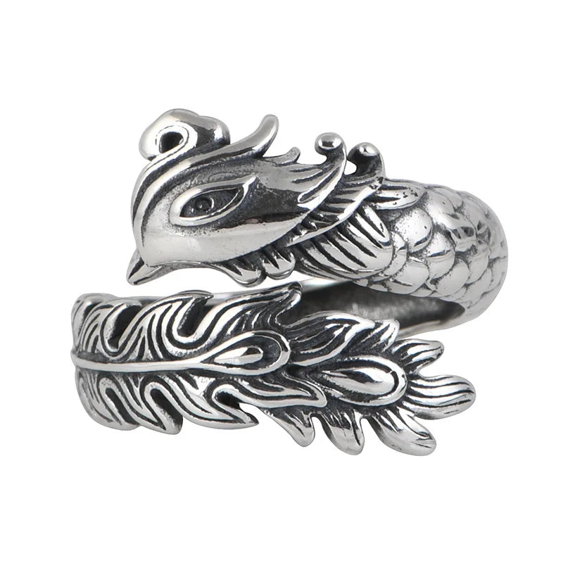 The Phoenix Adjustable 925 Sterling Silver Ring
