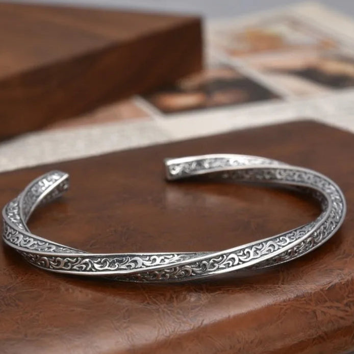 Sakura Cherry Blossoms 925 Sterling Silver Bracelet