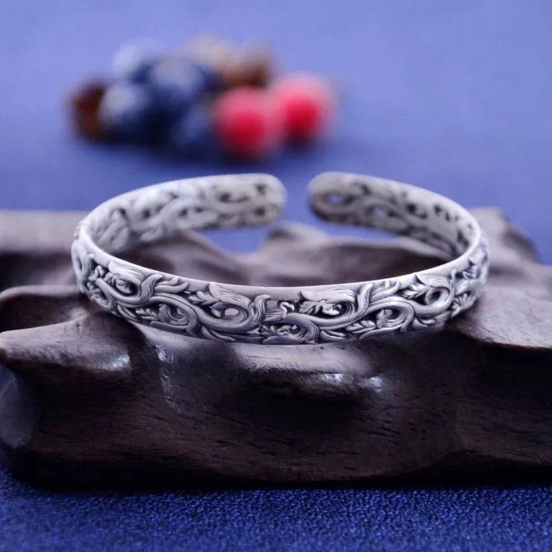 Branches of the Sakura Tree 999 Fine Silver Bracelet