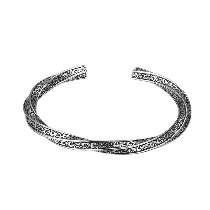 Sakura Cherry Blossoms 925 Sterling Silver Bracelet