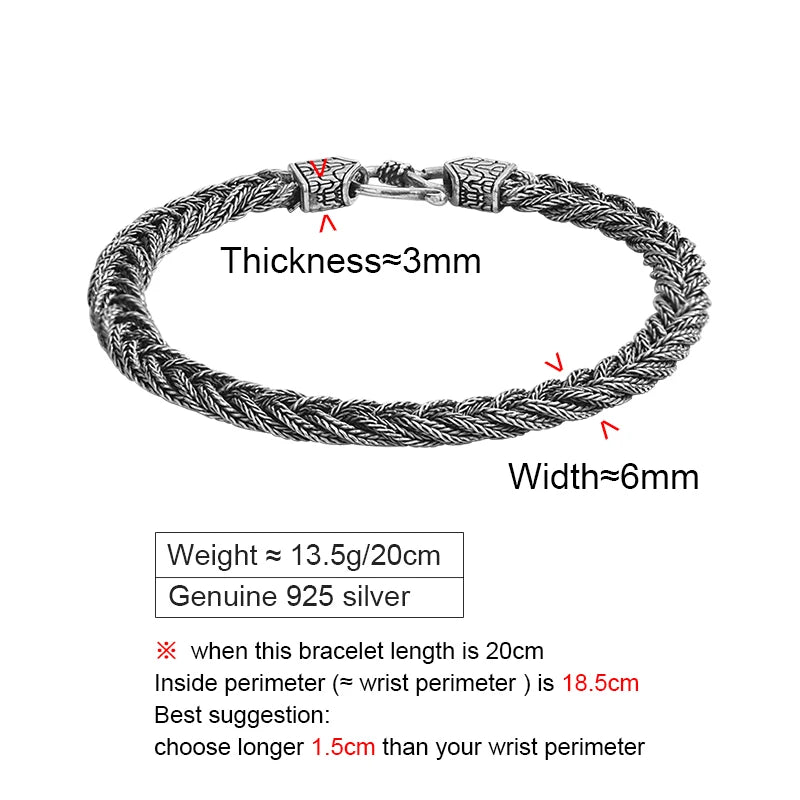 Inari Okami 925 Silver Foxtail Bracelet